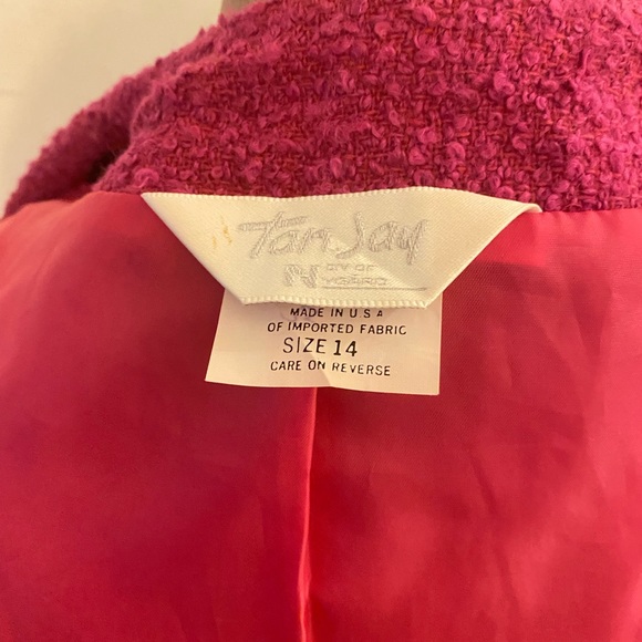 Womens vintage hot pink blazer - Picture 4 of 6